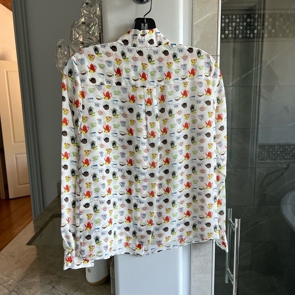 Alice + Olivia Tea Party WILLA PLACKET TOP - Picture 5 of 8